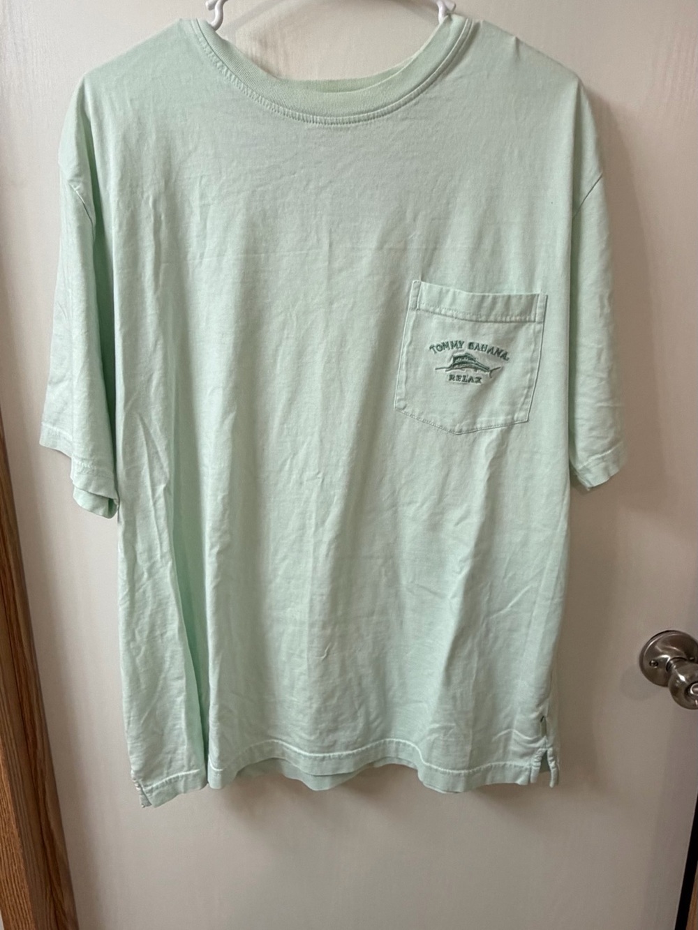 Tommy Bahama Light Mint Green Short-Sleeve Pocket Tee